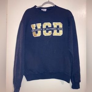 Navy Blue UC Davis Crewneck Sweatshirt